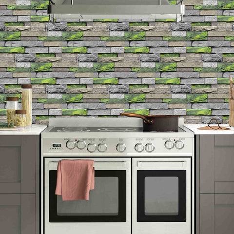 Retro Tile Stickers for Stairs, Bathroom, and Kitchen Backsplash