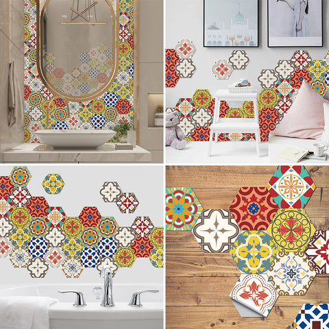 Colorful pattern tiles: dynamic creativity, artistic life