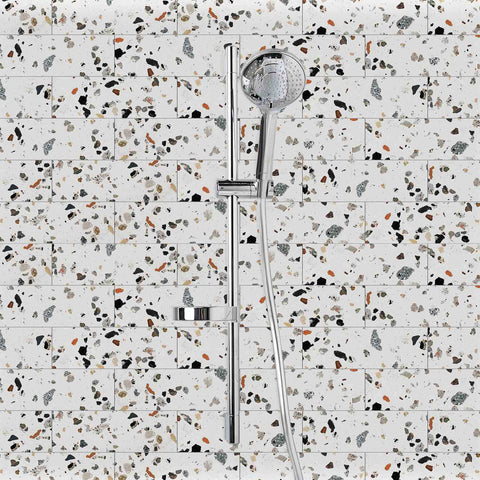 Earthy Terrazzo Mix Peel and Stick Tile Stickers for Kitchen Backsplash and Bathroom