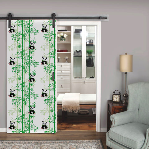 Adorable Panda Forest Wallpaper - Fresh Green Bamboo and Playful Pandas in a Cheerful Design