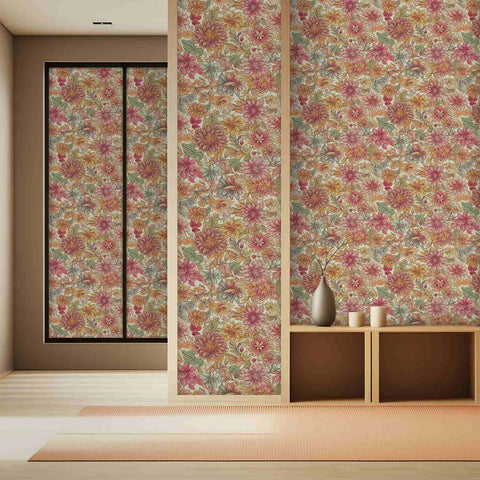 Soft Floral Watercolor Wallpaper