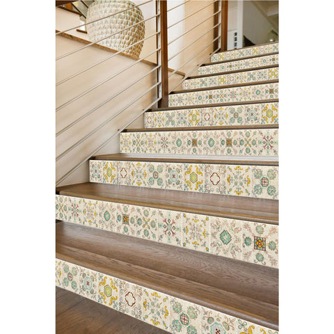 Pastoral style tile stickers: bring natural and fresh beauty to the space