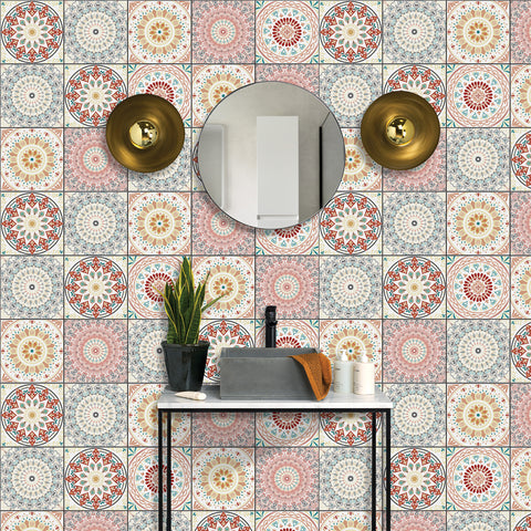 Romantic Mandala: The Artistic Beauty of Tile Stickers