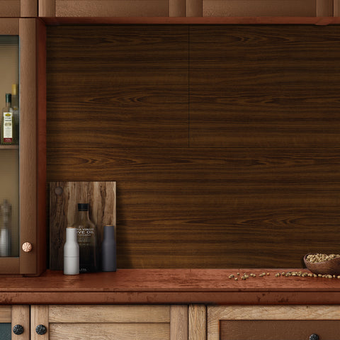 Luxurious Mahogany Grain Wall Covering