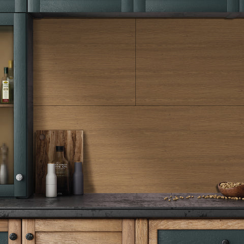 Sunlit Ash Wood Grain Wallpaper