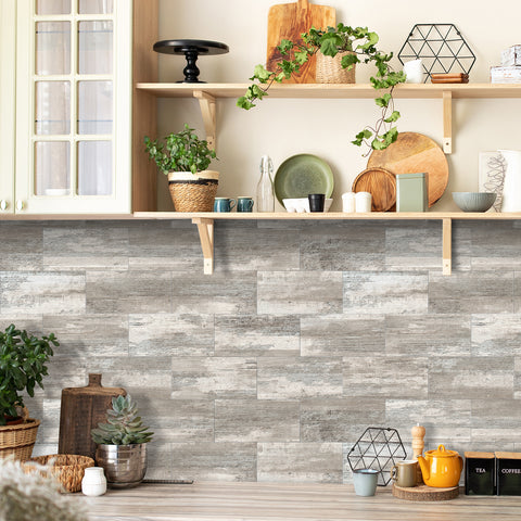 Vintage Grey Barnwood Wallpaper