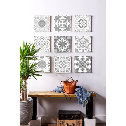 Grey Pattern Creative tile stickers