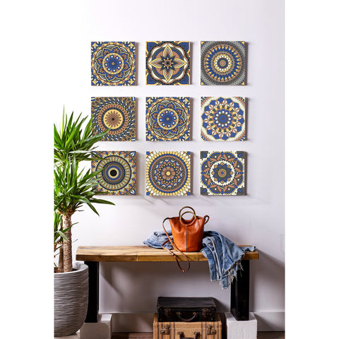 Mandala art tile stickers: a harmonious symphony of colors and patterns