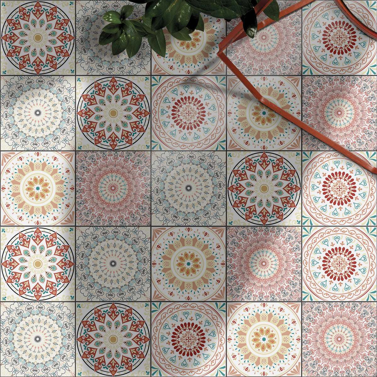 Romantic Mandala: The Artistic Beauty of Tile Stickers