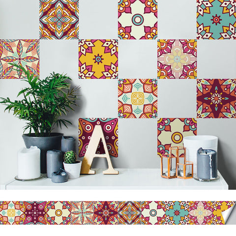 Colorful style - ethnic style tile stickers