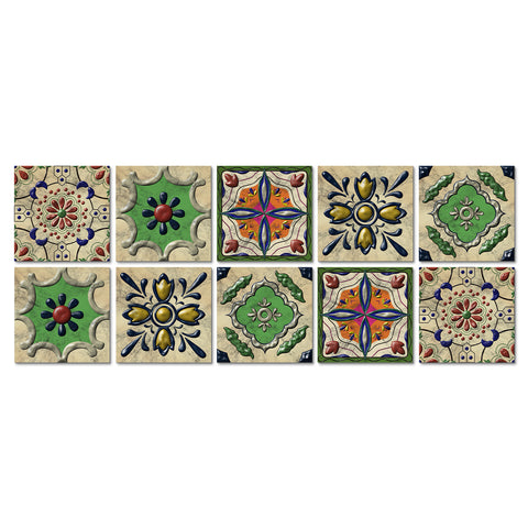 Colorful bloom: the vibrant beauty of tile stickers