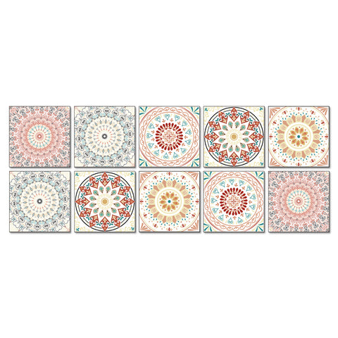 Romantic Mandala: The Artistic Beauty of Tile Stickers