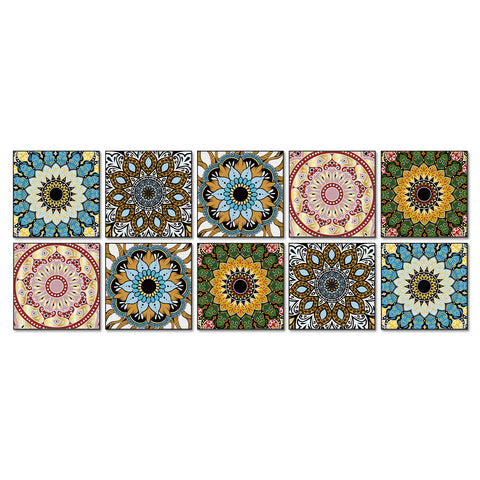 Color Mandala: The Artistic Charm of Tile Stickers