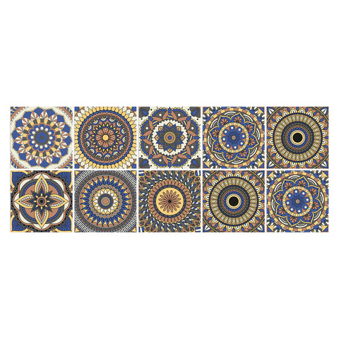 Mandala art tile stickers: a harmonious symphony of colors and patterns