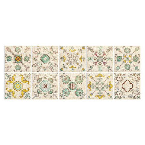 Pastoral style tile stickers: bring natural and fresh beauty to the space