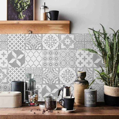 Black and White Mosaic tiles Creative tile stickers