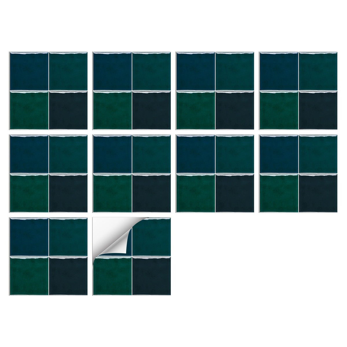 Lilles Green Simple Peel & Stick Application, Safe Materials, Easy to Remove Provence Wall Stickers