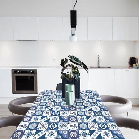 Blue and white rhyme - Japanese simple tile stickers