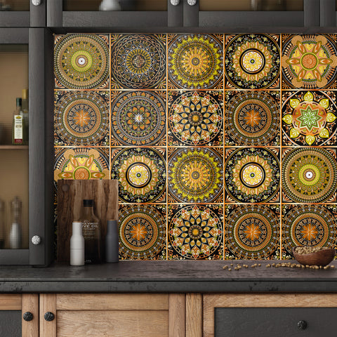 Vintage Mandala: The Artistic Beauty of Tile Stickers