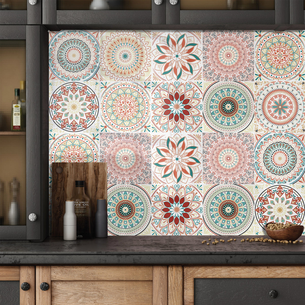 Retro Mandala: The artistic charm of tile stickers
