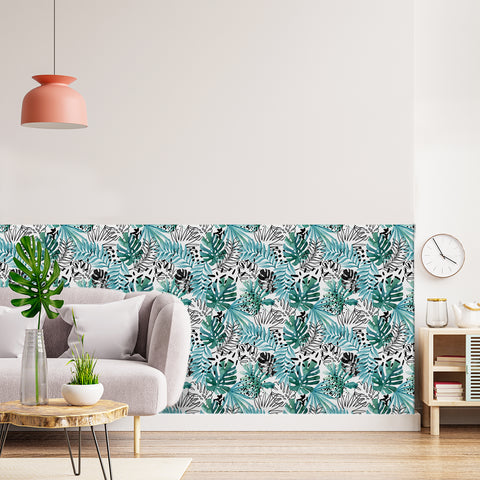 Rhythm of the Tropics: Exquisite Tropical Leafy Forest Wallpaper