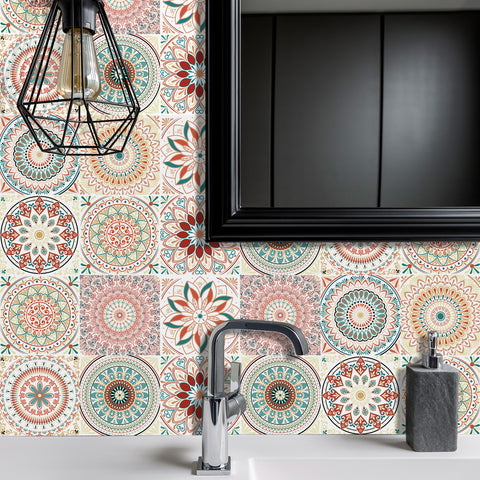 Retro Mandala: The artistic charm of tile stickers