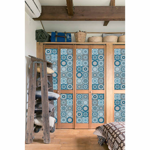 Blue Medallion Creative tile stickers