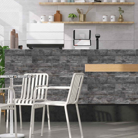 Retro PE Foam Tile Stickers for Kitchen Backsplash and Bathroom Walls Self Adhesive Easy to Clean Removable No Glue Residue Home Decor