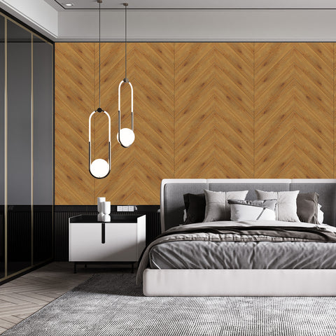 Natural Orange Wood Texture Wallpaper for Home Decoration