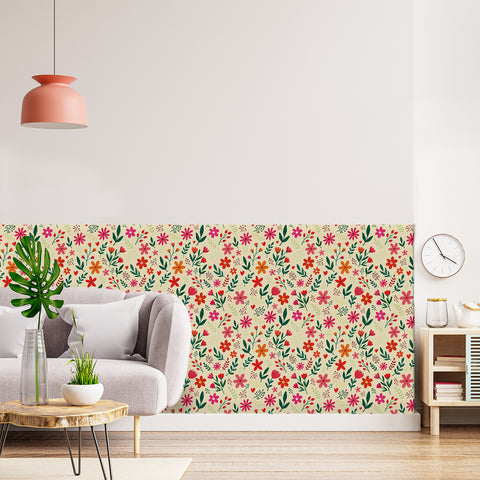 Rustic flowers forest wallpaper - Rustic Floral Rhythm