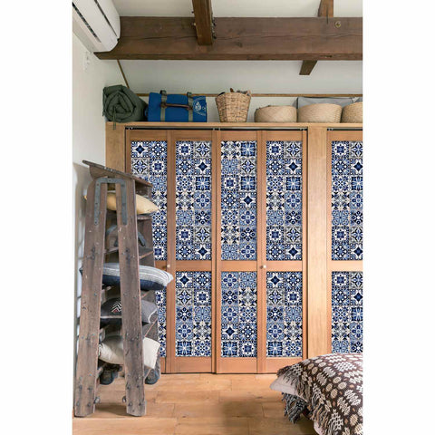 Blue Mosaic Tiles Creative tile stickers