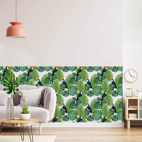 Artistic Tropical Botanical Forest Style Wallpaper - Tropical Fantasy, Art in Bloom