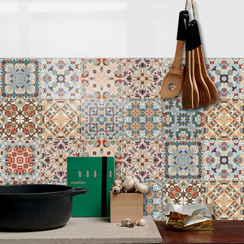 Retro style: the artistic revival of tile stickers