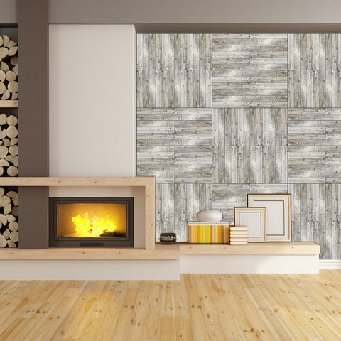 Grey Elm Wood Wallpaper