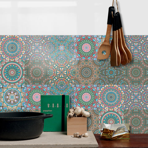 National style: the artistic charm of tile stickers