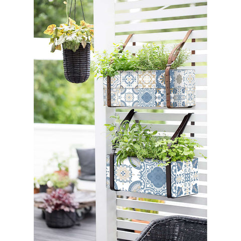 Blue Geometric Creative tile stickers