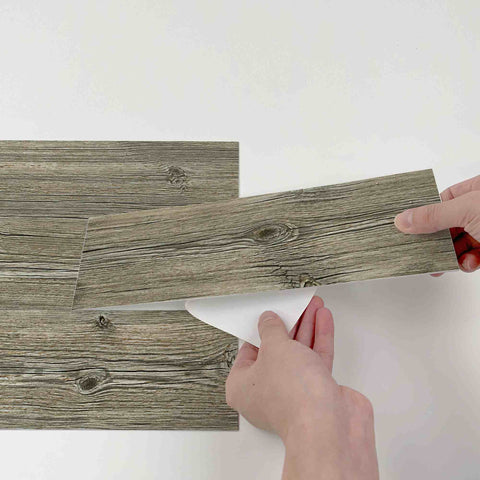 Frosted Wood Tile Stickers Easy-to-Use Moisture-Proof and Heat-Insulating Ideal for Kitchen Bathroom and Home Decoration