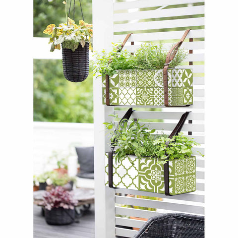 Olive Green Floral Tiles Tiles Creative tile stickers