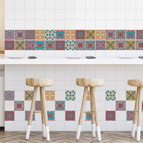 Colorful colors: the ethnic charm of tile stickers