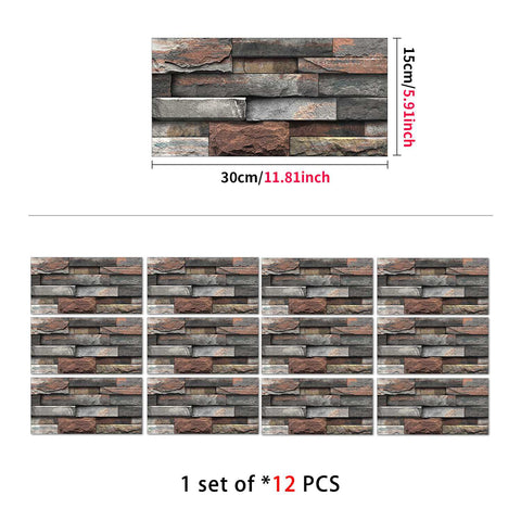 Stick on Wall Tiles for Kitchen, Bathroom, and Stairs, Versatile and Easy to Use