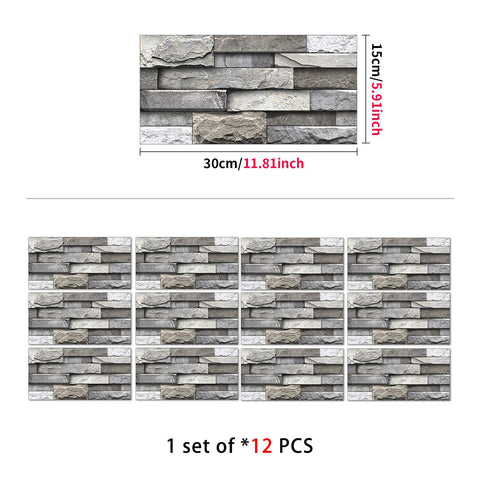 Stick on Wall Tiles for Kitchen, Bathroom, and Stairs, Versatile and Easy to Use