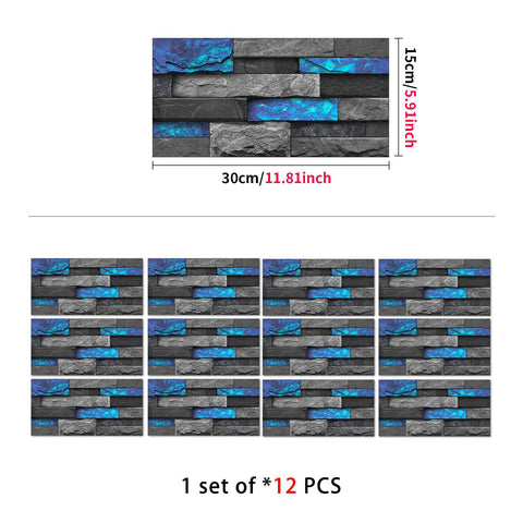 Stick on Wall Tiles for Kitchen, Bathroom, and Stairs, Versatile and Easy to Use