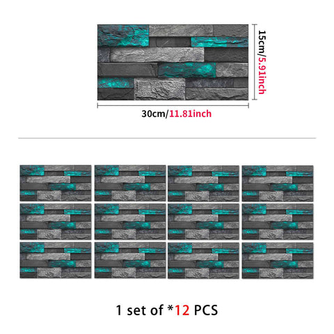 Stick on Wall Tiles for Kitchen, Bathroom, and Stairs, Versatile and Easy to Use