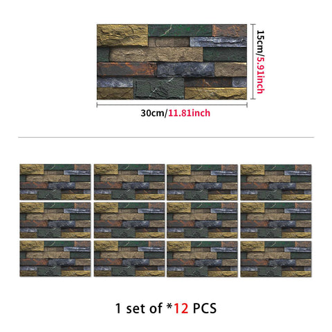 Stick on Wall Tiles for Kitchen, Bathroom, and Stairs, Versatile and Easy to Use
