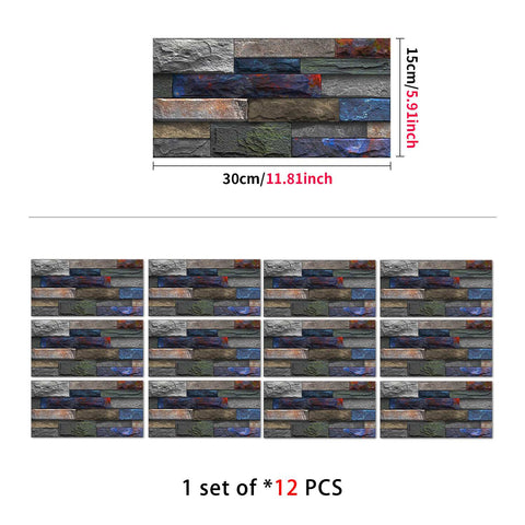 Stick on Wall Tiles for Kitchen, Bathroom, and Stairs, Versatile and Easy to Use