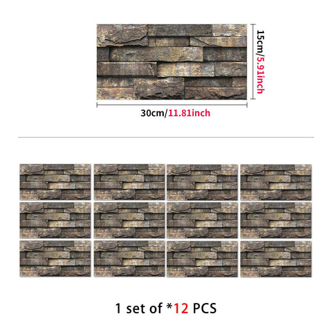 Stick on Wall Tiles for Kitchen, Bathroom, and Stairs, Versatile and Easy to Use