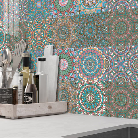 National style: the artistic charm of tile stickers