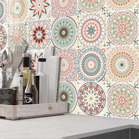 Retro Mandala: The artistic charm of tile stickers