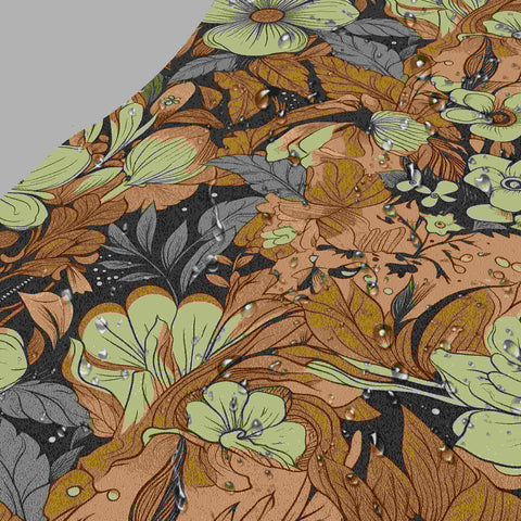 Vintage Floral Forest Wallpaper