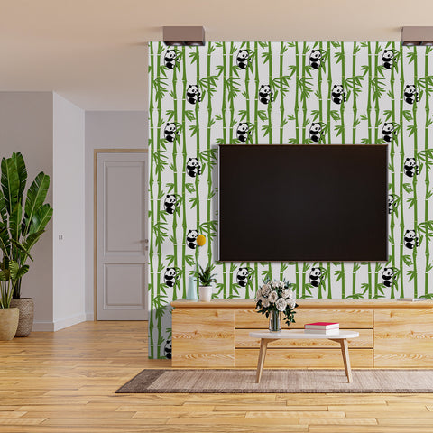 Panda and bamboo forest style wallpaper - Encountering the spirit of naturest